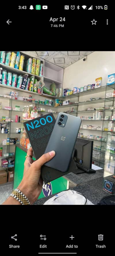 One plus N200 4/64 GB 10/10 condition no open no repair pin pack phone