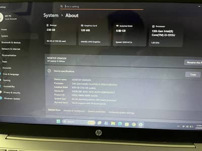 HP Laptop 15 (13th Gen Intel Core i3 / 8GB RAM / Touchscreen)