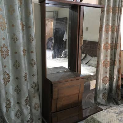 Wooden Dressing Table for Sale – Good Condition just little bit damage