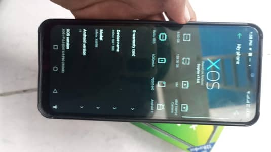 Infinix hot 10 s with box  6/128