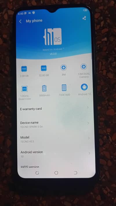 Tecno Spark 6 go