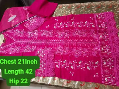 3 Pcs Lawn Embriodry Dress Available For Eid