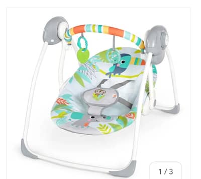 Bright Starts Rainforest Vibes Portable Baby Swing (With Original Box