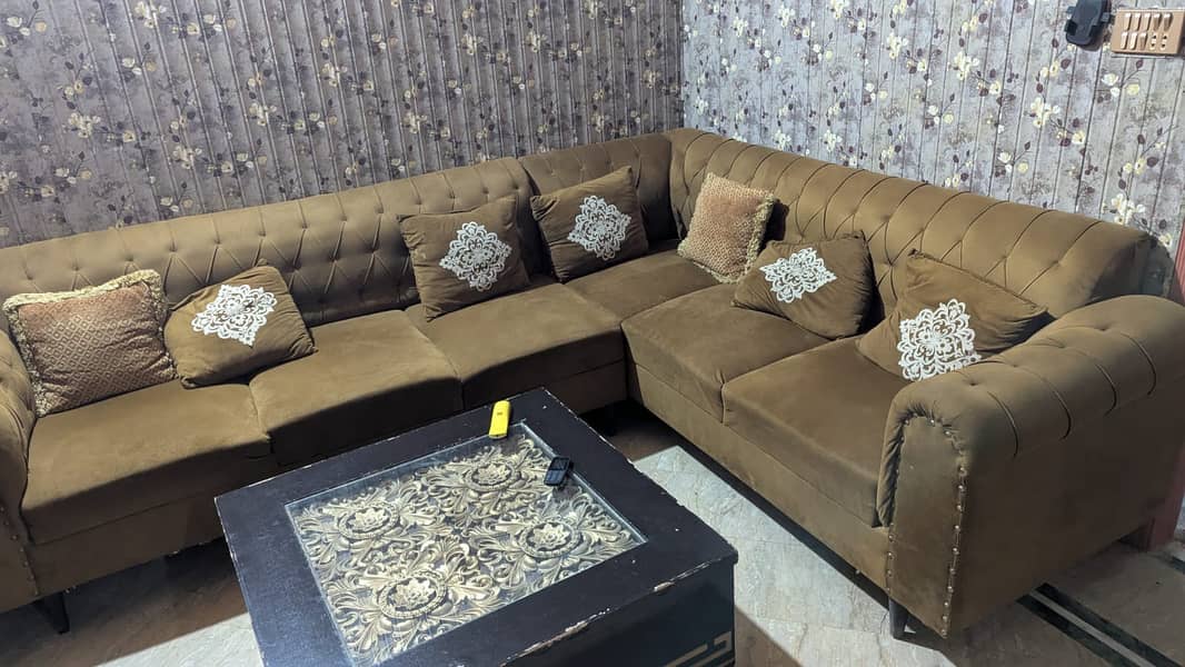 L SHAPED TYPE SOFHA 6 SETTER 3