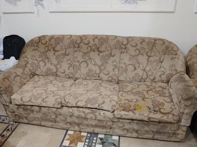 5 seat sofa set used