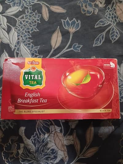 ViITAL TEA BAGS ENGLISH BREAKFAST  FLAVOURS KASMIRI TEA