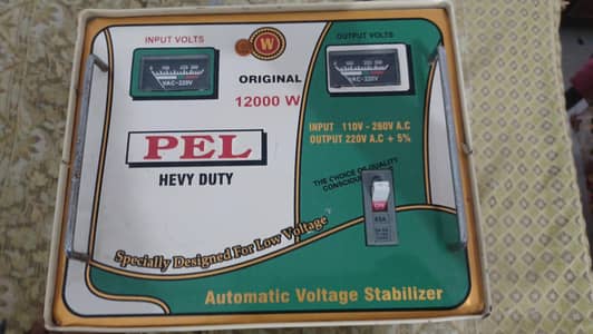 12000 Watt Stabilizer for Sale - PEL (heavy duty)