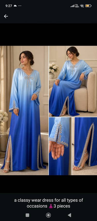 mazarine kaftan dress 
