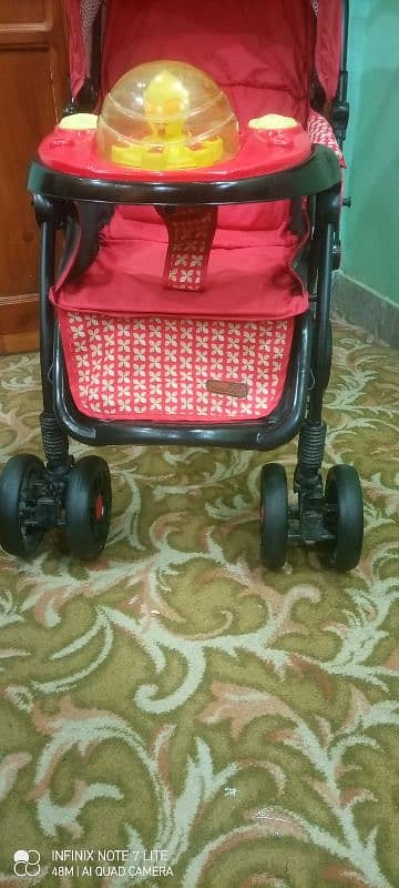 8 Wheeler Baby Stroller along with baby walker