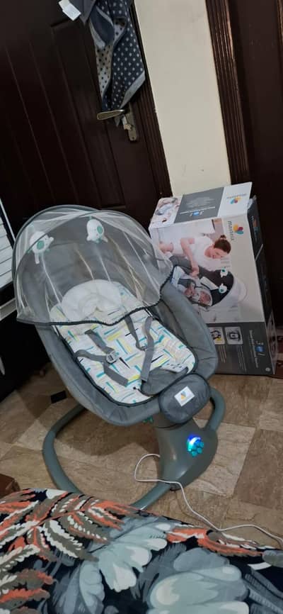 Mastella 3 in 1, Un-used baby electric swing with Bluetooth and Remote
