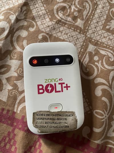 Zong 4g device new 2 mah use only
