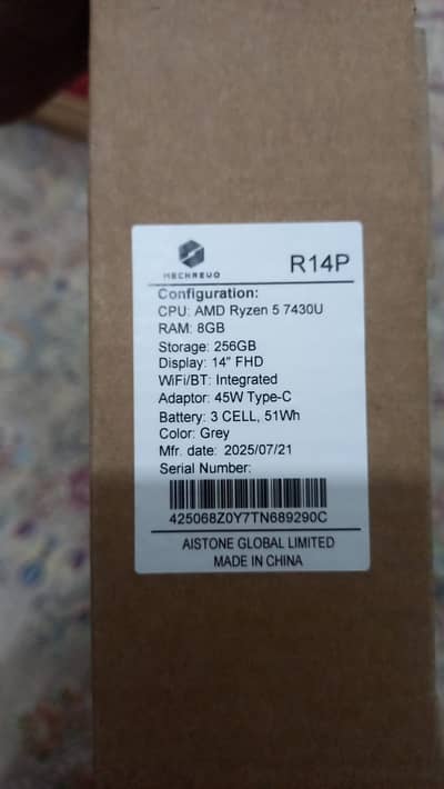 R14 P CPU: AMD RYZEN 5