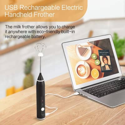 Elite 2-in-1 Rechargeable Coffee Beater – Barista Coffee Now at Home!
