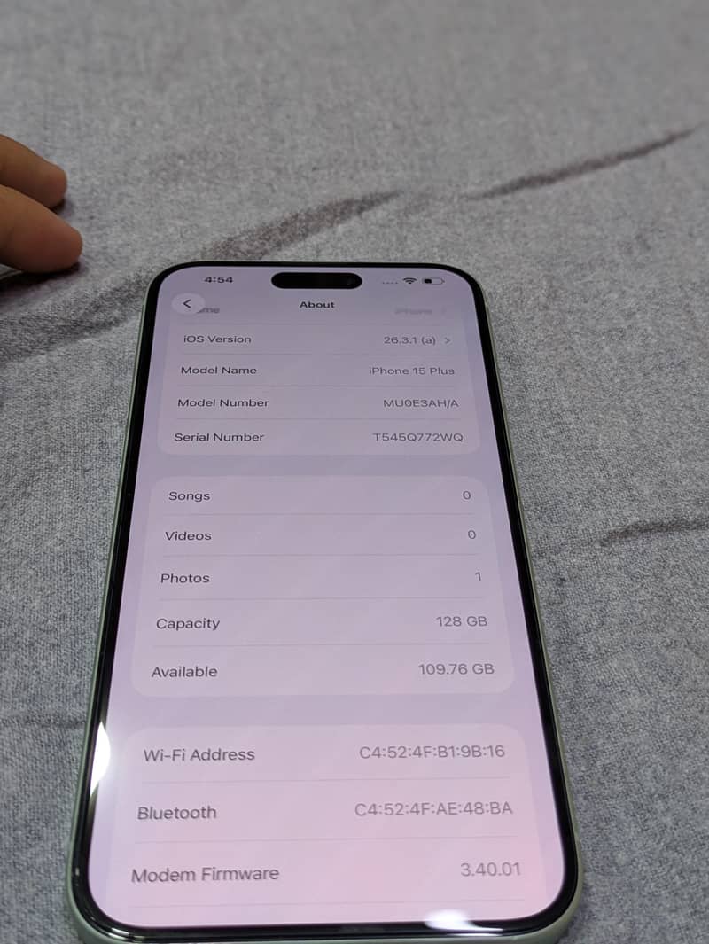 Iphone 15 PLUS non 5