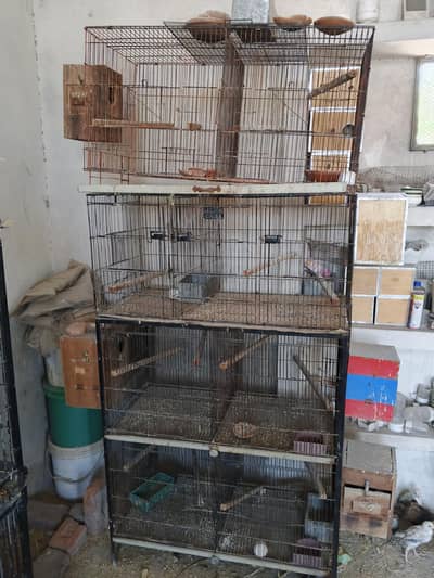 Iron  Folding Cages 4 portion 2 portion
