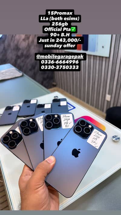 Iphone 15 Pro Max 256gb LLA model official pta