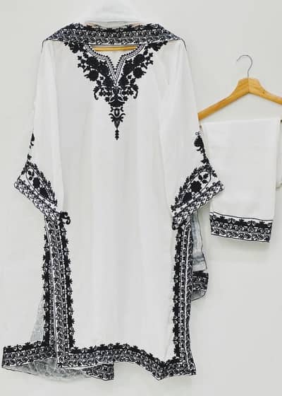three pices embroidery collection