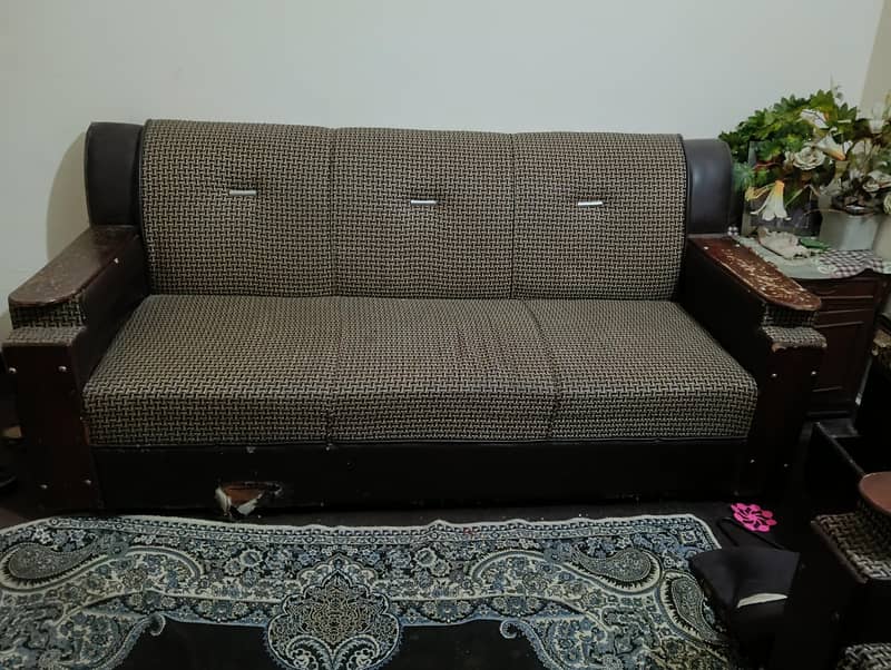 5 sitter sofa set used 1