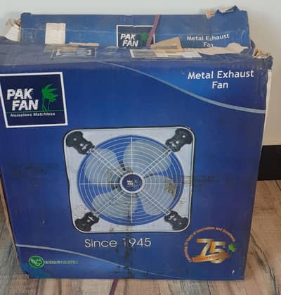 Two Exhaust Fans by Pak Fans Heavy Duty Metal  10" and 12"