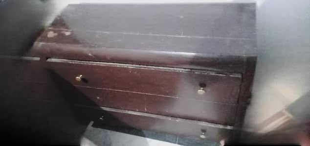 Old drawer made with genuine wood