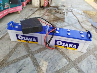 OSAKA 120AH BATTERIES AND 24V UPS IN FRESH CONDITION