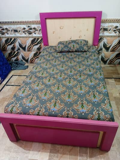 Single Bed Lasani Wooden without Mattress