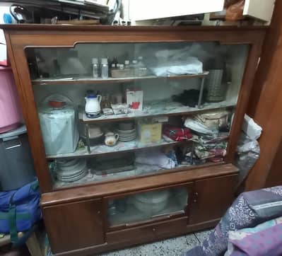 pure wooden showcase available