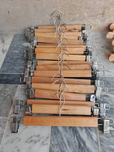wooden clip hangers