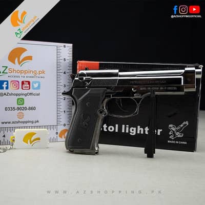lighter metal pistol