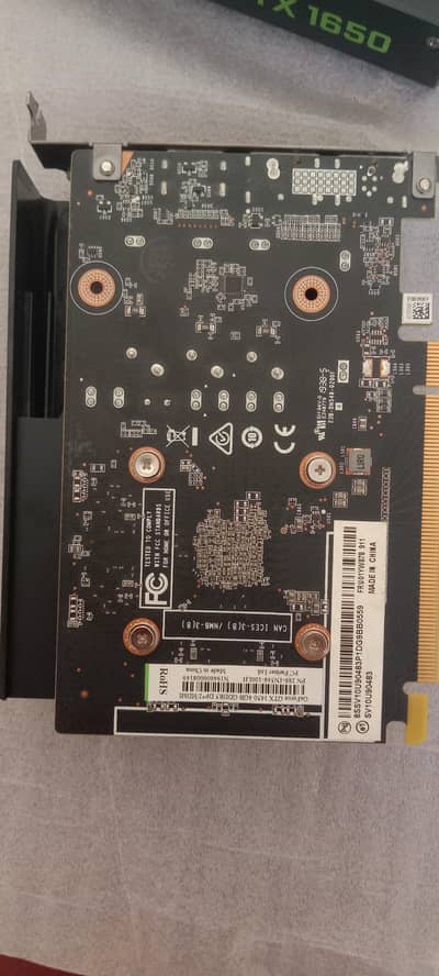  Dell GTX 1650 4GB (Single Fan)  Powerf