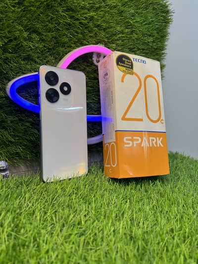 Tecno Spark 20C 128GB 8GB PTA Dual SIM Box WhatsApp 03162975725