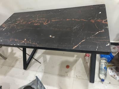 Stylish Wooden Office/Study Table with Metal Frame Available for sale