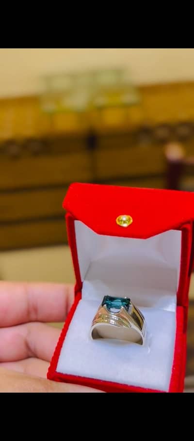 Aquamarine Antique Ring With High Quality Stone