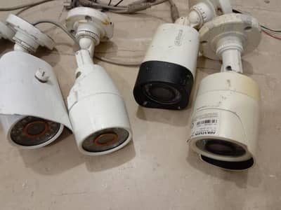 Hikvision Alhua and old Dvr 6 Camera