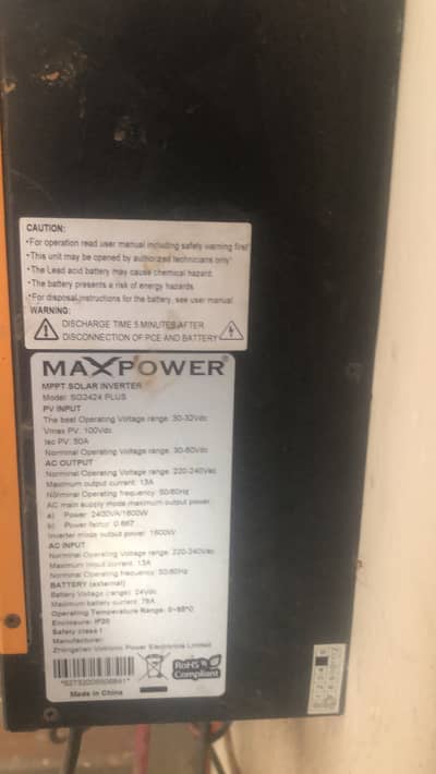 Solar inverter 2.2 kva for sale slightly used