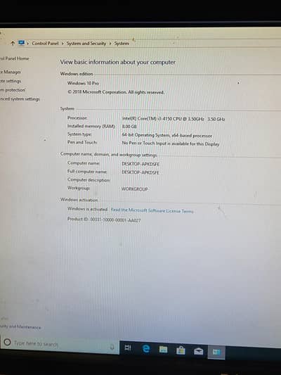 cpu core i3    4th gen. with 19" lcd