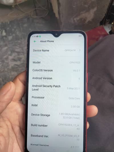 Oppo a1k 2 32