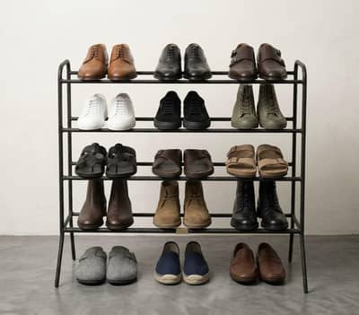 Metal Shoe Rack – 15 Pairs Capacity | Strong & Durable