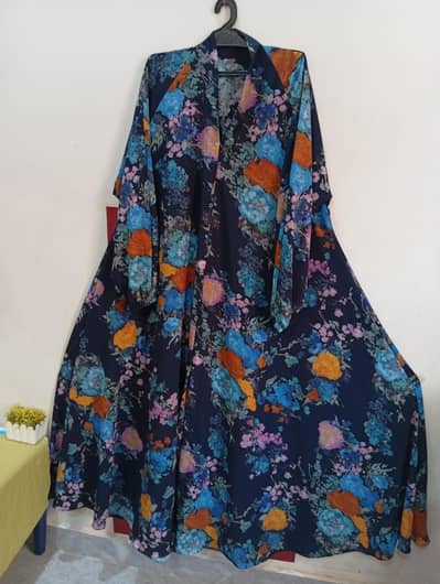 ​big flair printed abayas