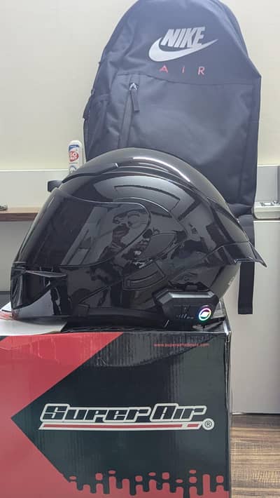 SuperAir-902-matt black and shineboth avalible helmet box and bag pack
