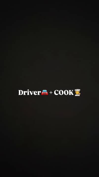 Driver aur Cook Chahiye Lahore Mein - Khana aur Rehaish Free
