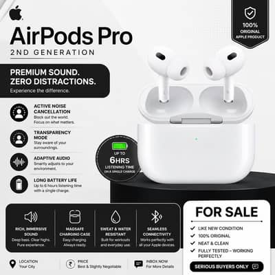Apple AirPods Pro 2nd Gen | Box Pack | Best Price