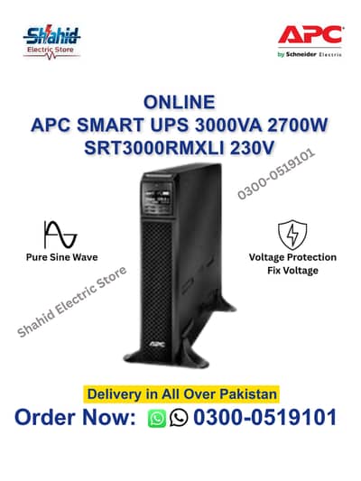 Online APC SMART UPS 3KVA SRT3000XLI 2700W For Sale in Islamabad