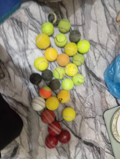 Cricket balls and mens fashion accessories like shirt pants and etc i