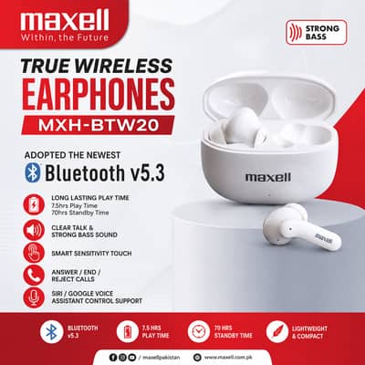 Maxell True Wireless Bluetooth Earphone MXH-BTW20