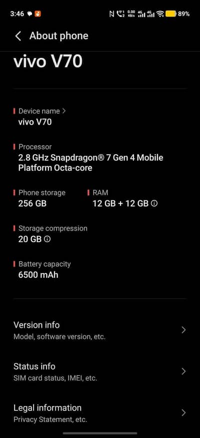 Vivo V70