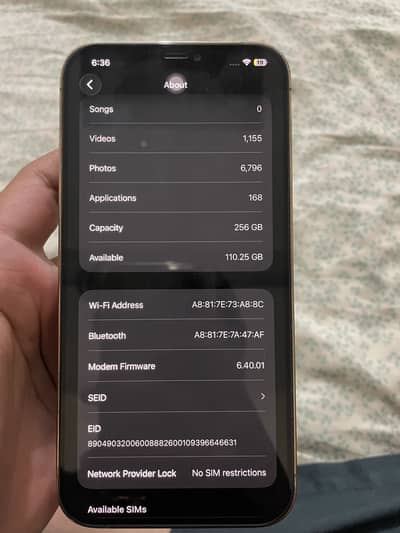Iphone 12 pro max NON PTA 256 Factory unlocked