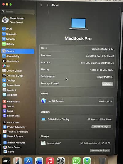 MACBOOK PRO 2018