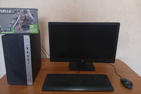 HP Core i5 8400 16GB RAM GT 730 4GB Editing Gaming PC Full Setup