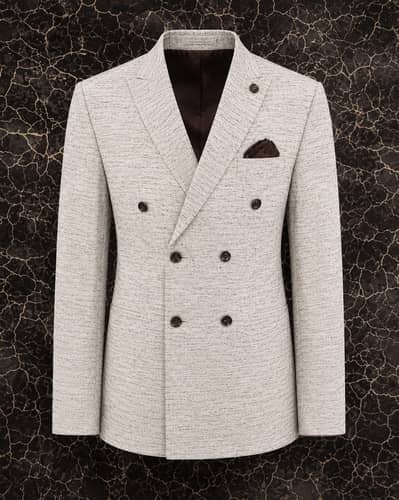 Double breasted pent coat for men